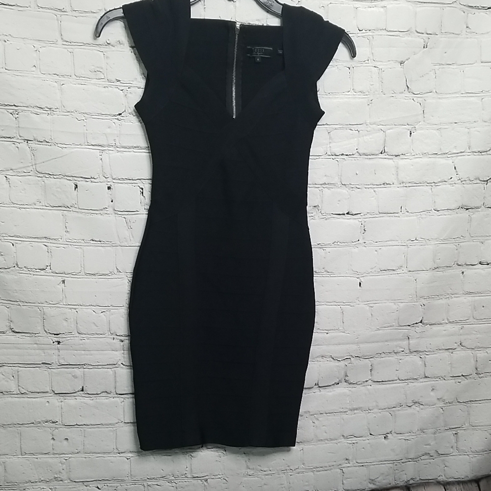 GUESS Black Spandex Dress Size Small